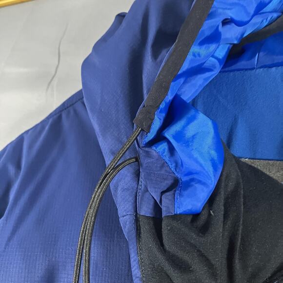 Oakley Jacket Mens Medium Blue Performance Fit Hooded Down Insulated Winter FA18 - Picture 9 of 16